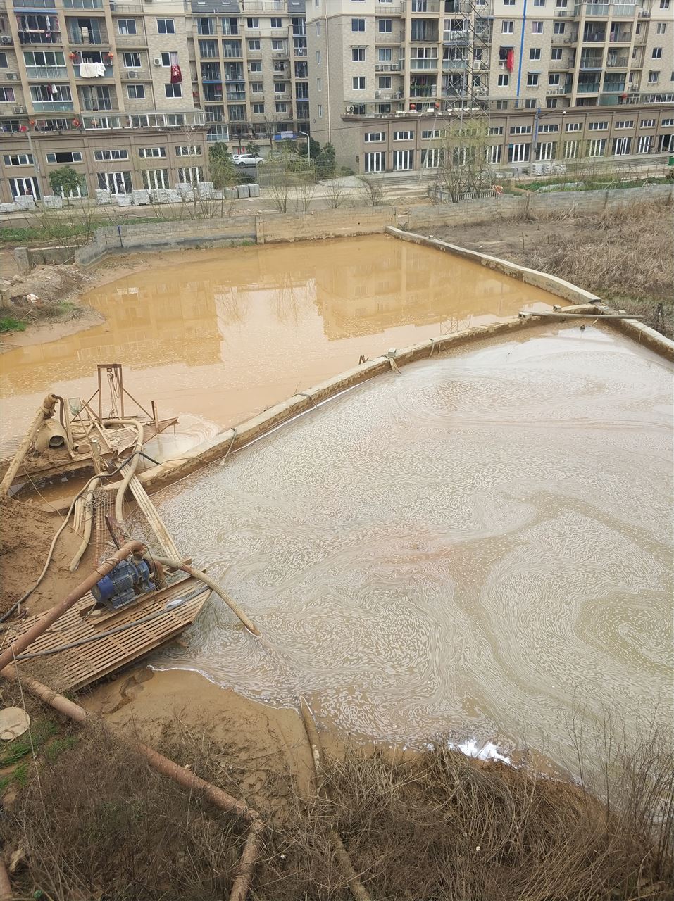 工业园区沉淀池淤泥清理-厂区废水池淤泥清淤